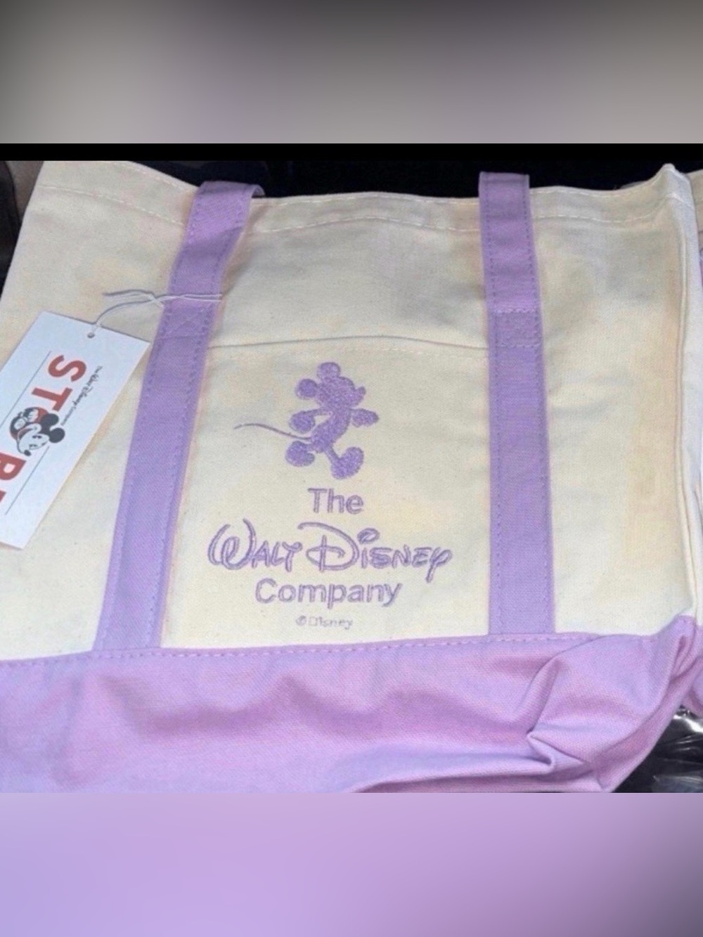 The Walt Disney Store Canvas Tote